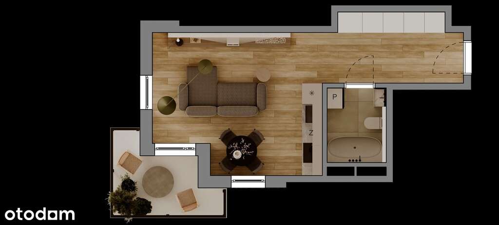 Kawalerka | Jakość premium | Z balkonem | 0% PCC - Pełny obrazek: 2/10