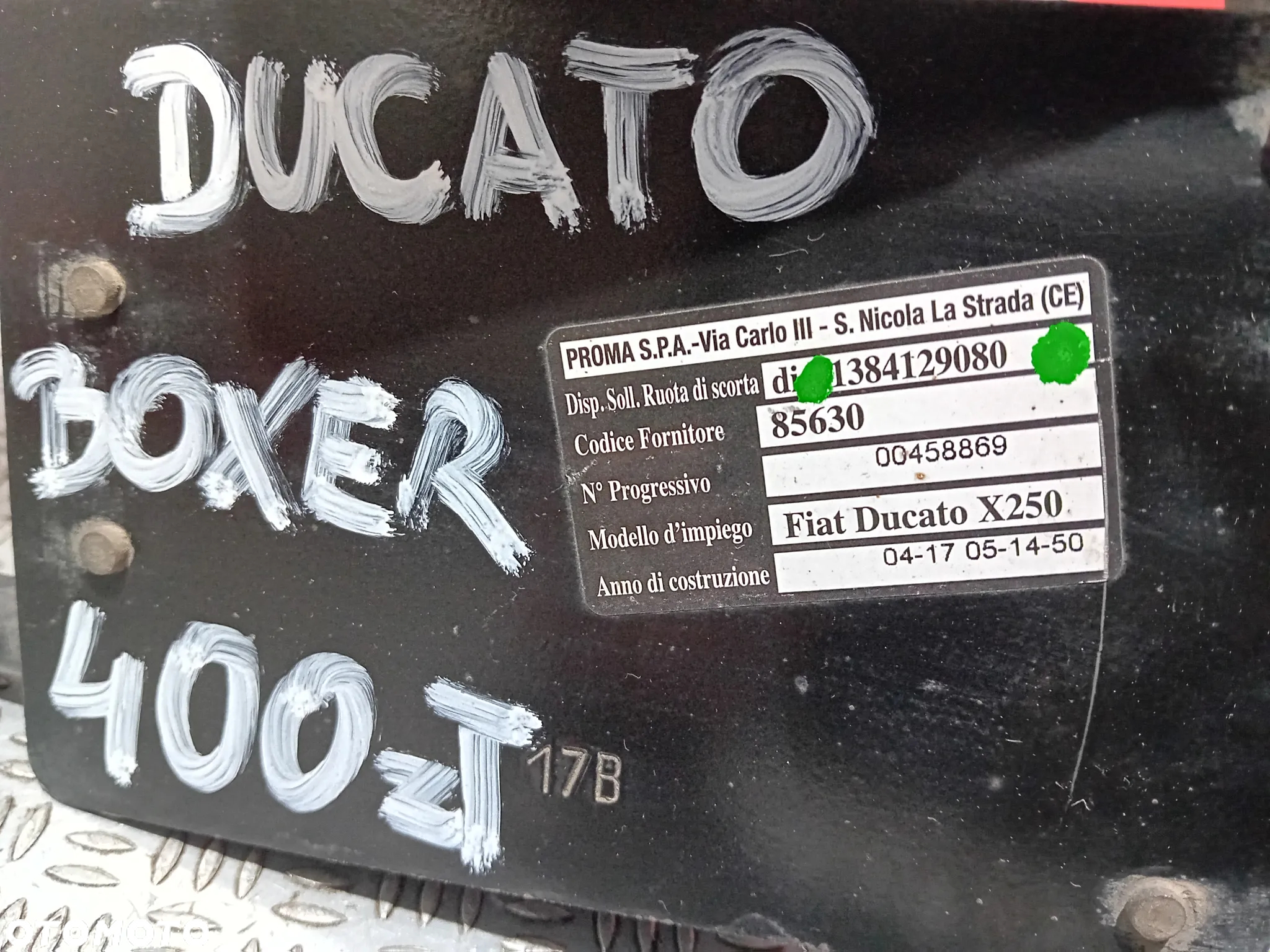 winda koła zapasowego Ducato Boxer 1384129080 - 2