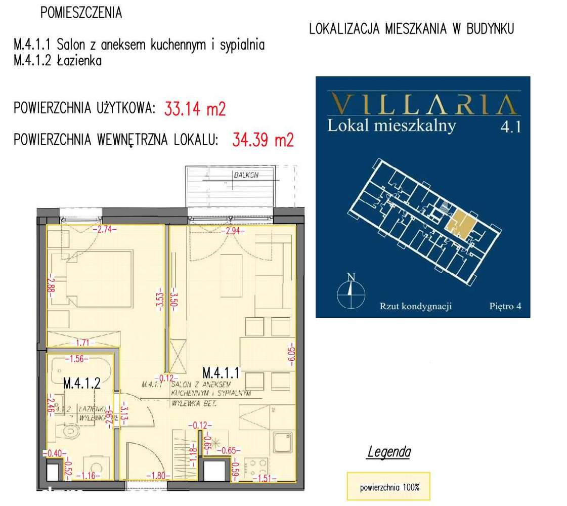Nowe 2‑pok mieszkanie . z balkonem i garazem –blisko centrum - Widok 3