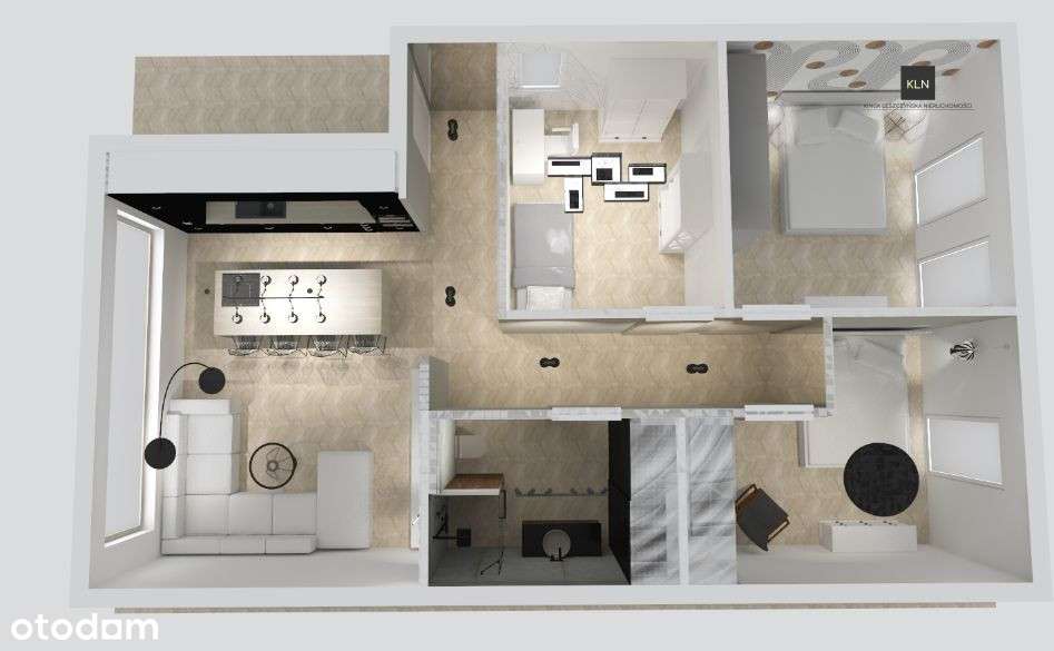 Apartament z tarasem na dachu, miejsce postojowe
