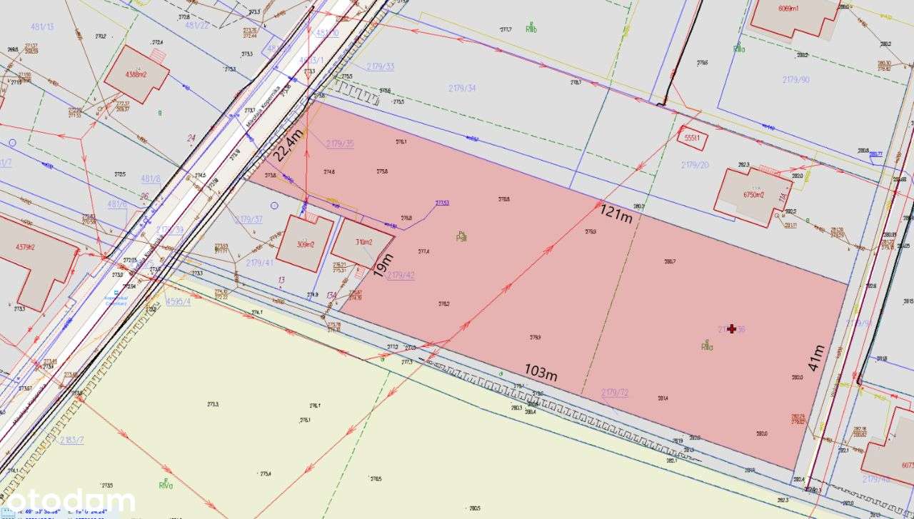 Działka pod zab. mieszk. lub usług.Kopernika Cz-Dz-7
