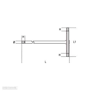 beta male 6 points t-handle wrenches 12mm 55000075 - 2