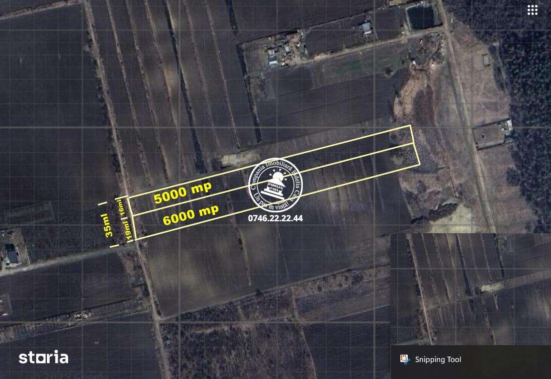 Teren 11000mp intravilan Valea Lupului,la 2km de drumul European E85 - Imagine principală: 2/3