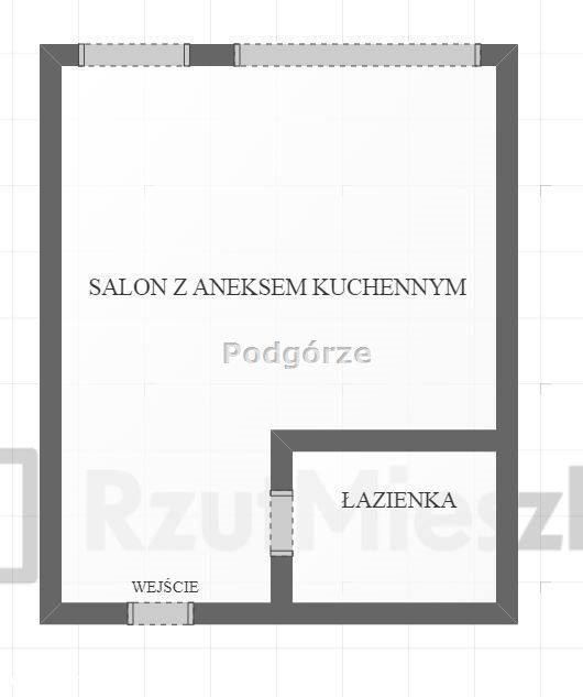 Mieszkanie, 24 m², Kraków