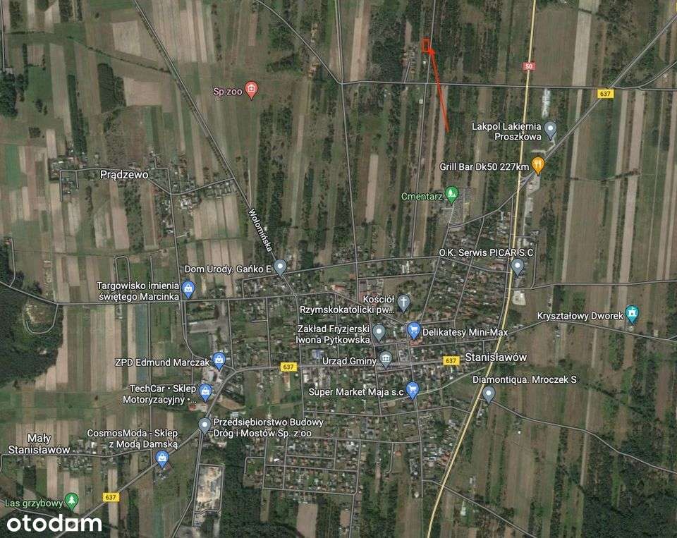 Działka 1890m2 Stanisławów. Wydane WZ - Pełny obrazek: 5/6