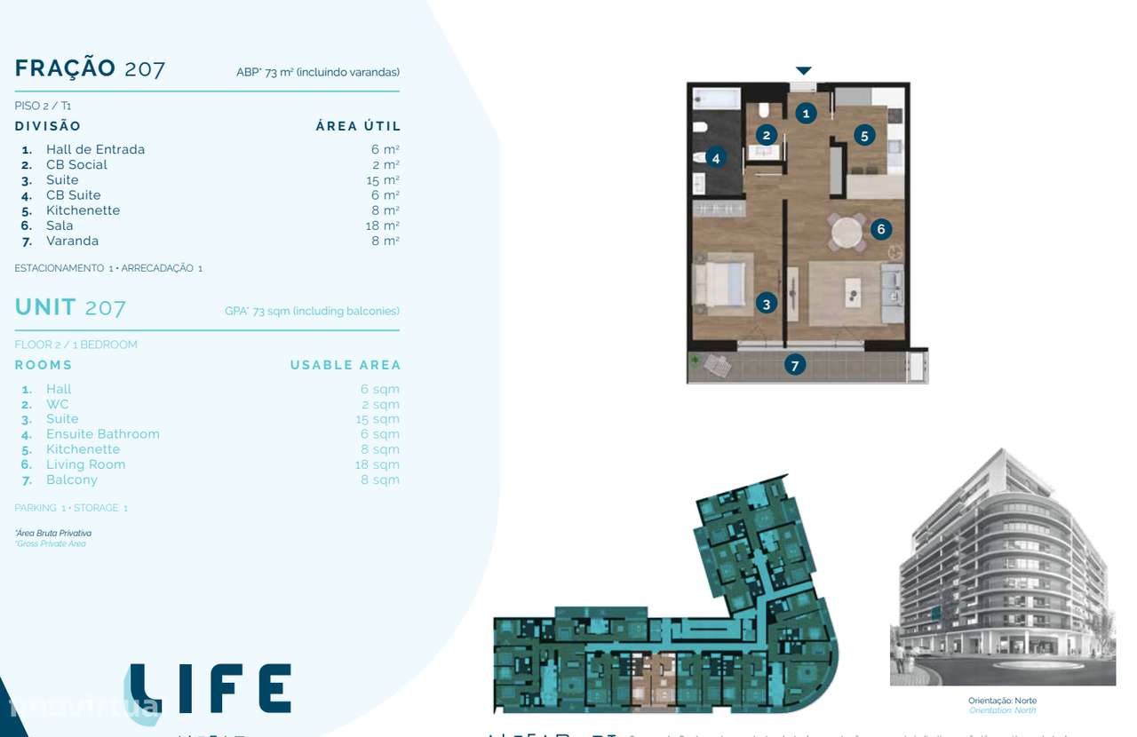 Apartamento T1 - Life Altear - Lumiar - Grande imagem: 2/9