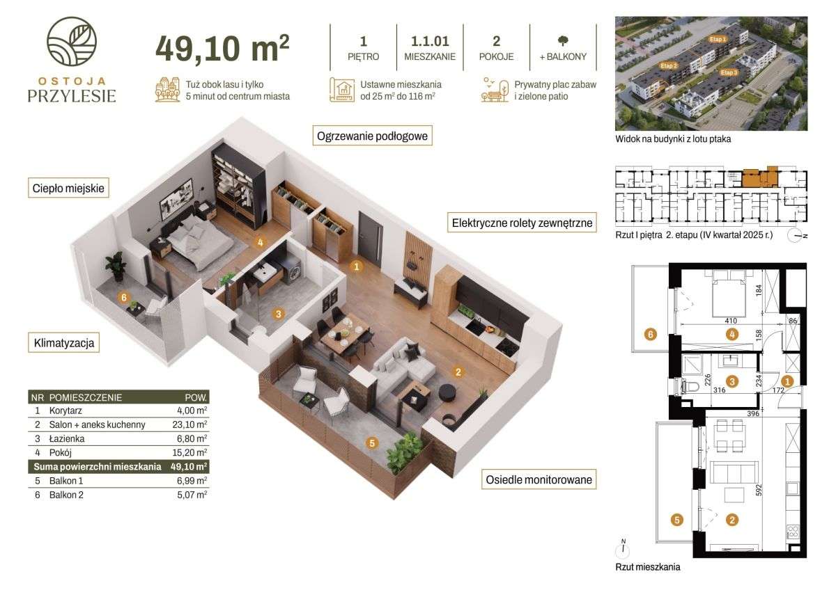 Komfortowe przy lesie.Klimatyzacja/winda,2 - Pełny obrazek: 4/8