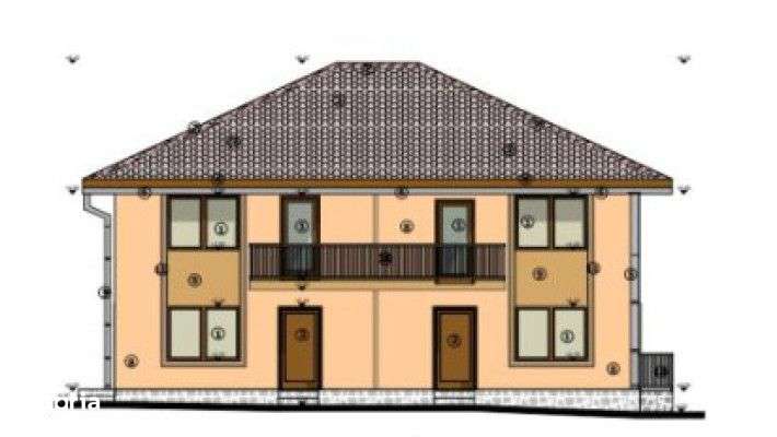 Duplex de vanzare, 4 camere, 120mp, 250mp teren, parcare, zona Chinten - Imagine principală: 3/3
