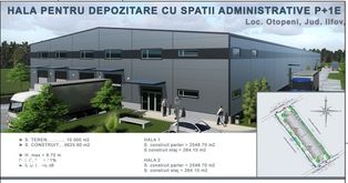 Proiect Hale cu Autorizatie Construire 2 x 2800mpc Otopeni Centura