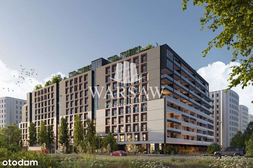 2 pok., Modern Mokotów, ogródek, 382 cm wysokość !-13