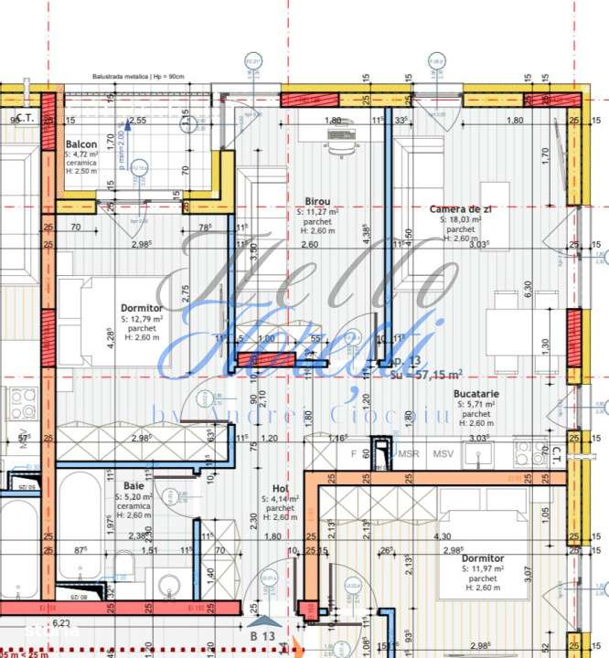 Apartament de 2 camere, finisat, 44,2 mp utili, zona Tineretului - Imagine principală: 4/10