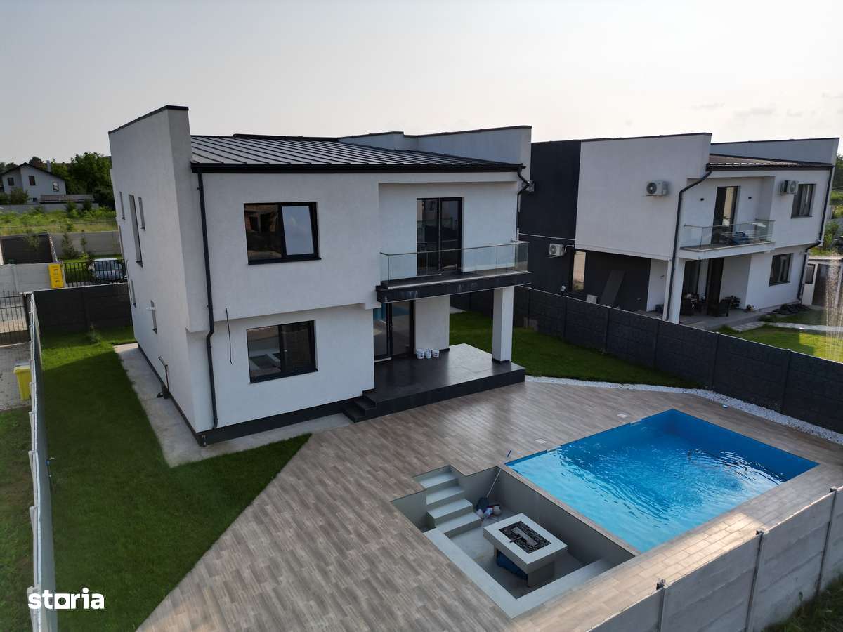 Casă Modernă de Vânzare cu Pisicină | 450 mp| | 5  Camere - 3 băi - Imagine principală: 3/16