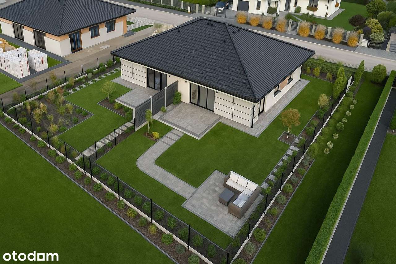 Nowoczesny Dom Jednorodzinny Dwu Lokalowy w Budowi - Pełny obrazek: 2/7