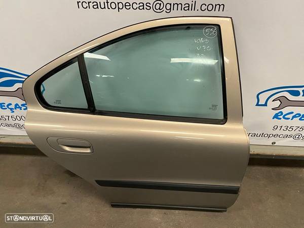 PORTA TRASEIRA TRÁS DIREITA VOLVO V70 II 2 MK2 SEDAN CARRO FECHO ELEVADOR MOTOR PUXADOR VIDRO - 4