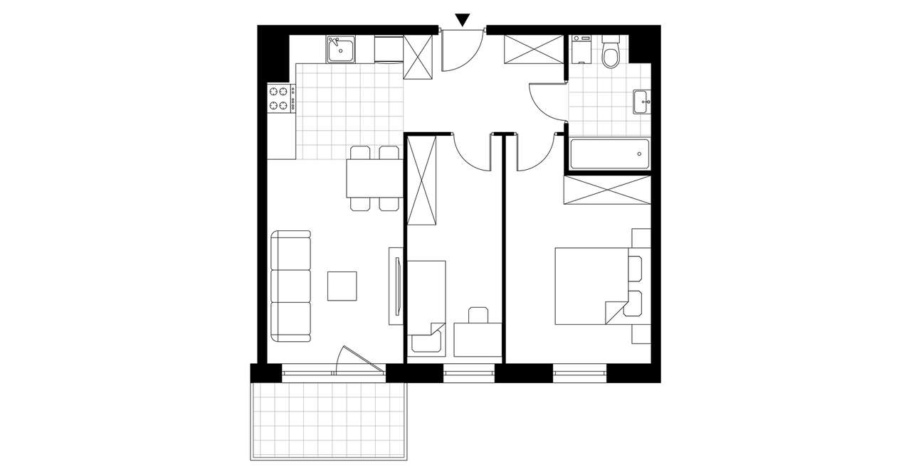 3-pokojowe mieszkanie 51m2 + balkon Bez Prowizji - Pełny obrazek: 3/8