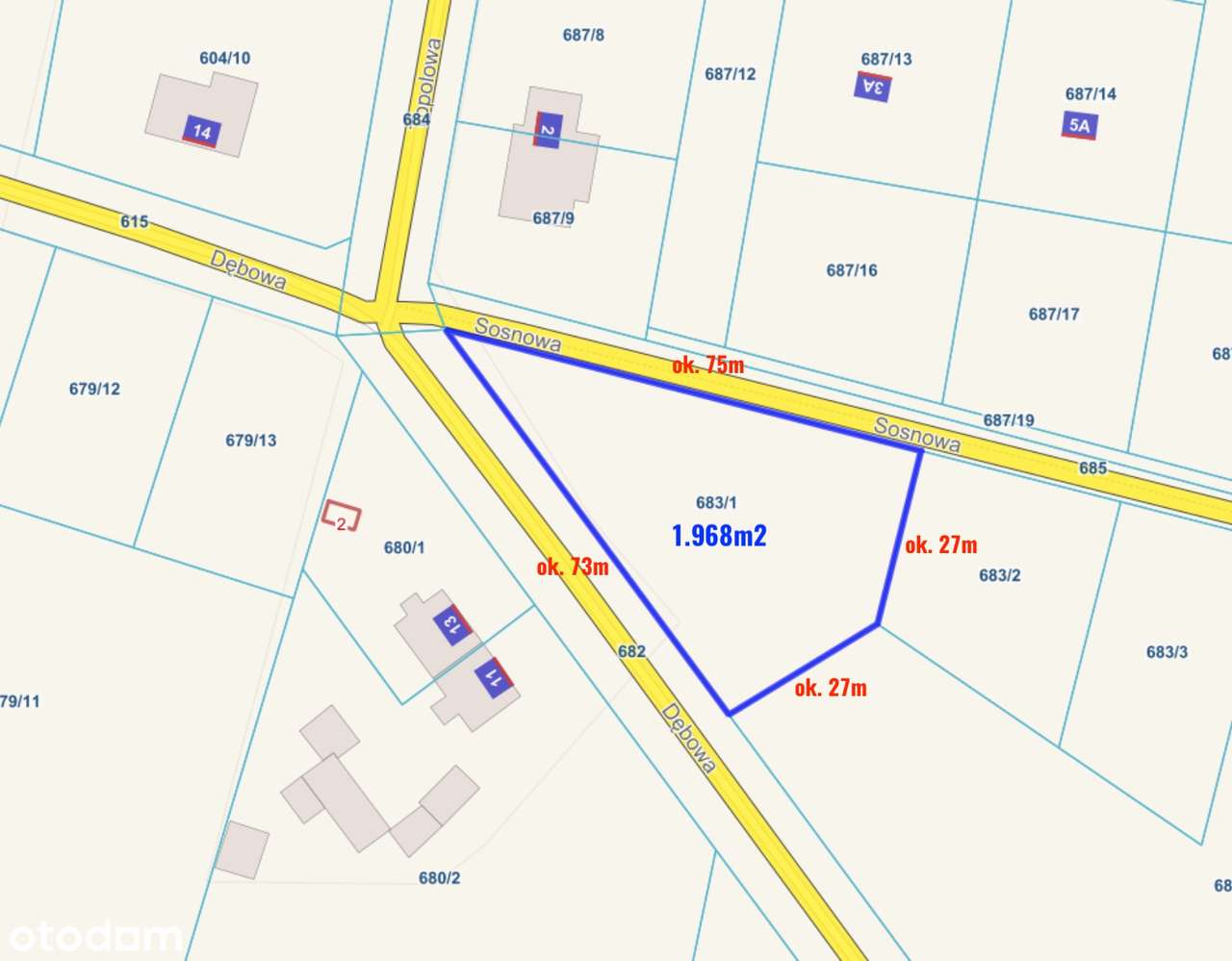 Działka 20 ar w centrum Chojęcina przy asfalcie-4