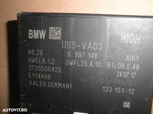 Modul Senzori Parcare BMW Seria 5 G30 G31  6997148 - 3