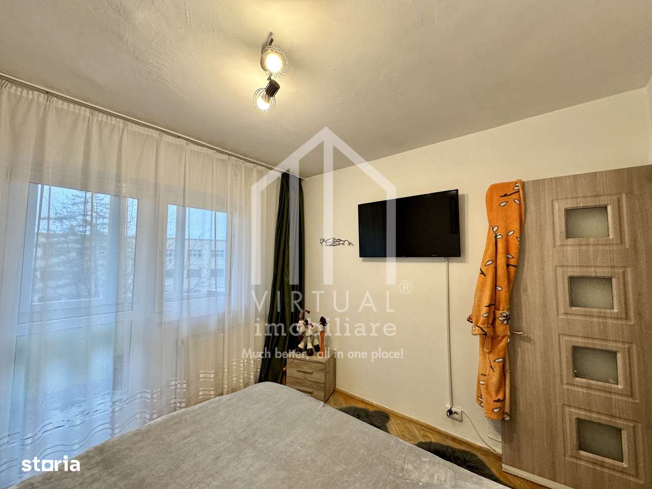 Apartament cu 3 camere, 55mp utili + 2 balconae, etaj 2/5, Valea Aauri - Imagine principală: 5/13