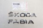 Logo Emblemat znaczek Napis klapa tył Oryginał Skoda Fabia III 3 6v 2014-21 - 1