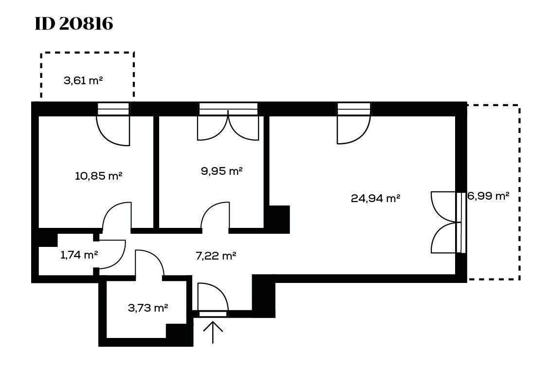  Trzypokojowe mieszkanie w Bulwarach Praskich - Pełny obrazek: 2/20