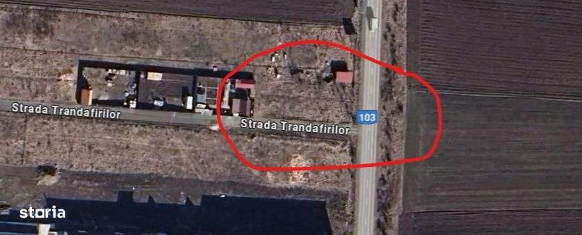 Teren Sanpetru intravilan acces din DJ - Imagine principală: 3/4