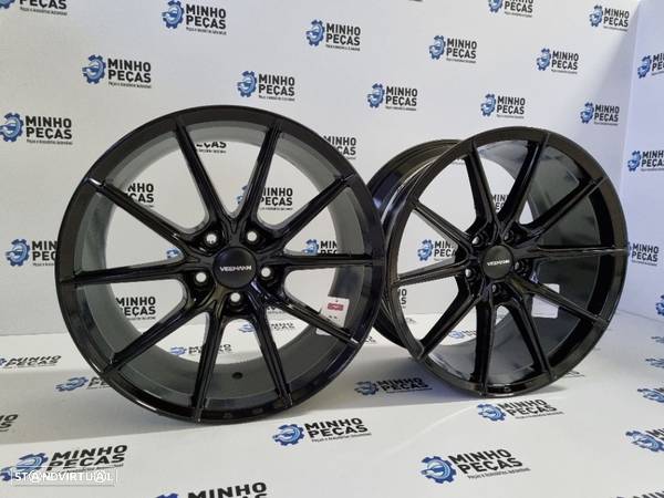 Jantes Veemann (V-FS48) em 18" (5x112) Preto Brilho - 2