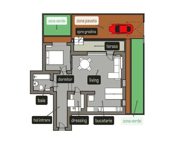 2 camere cu gradina proprie de 70mp - Evocasa Orizont - Imagine principală: 4/8