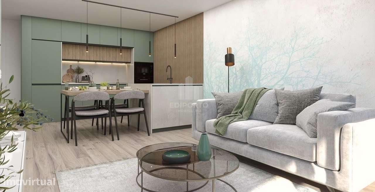 Apartamento T1, com varanda e lugar de garagem junto ao GaiaShopping-1