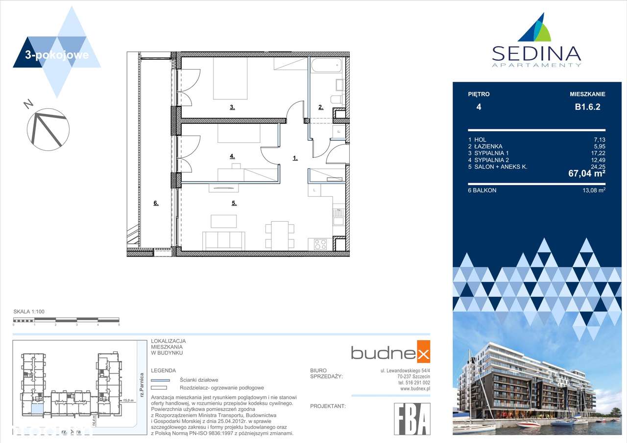 Sedina | apartament 3-pok. | B1.6.2 - Pełny obrazek: 2/9
