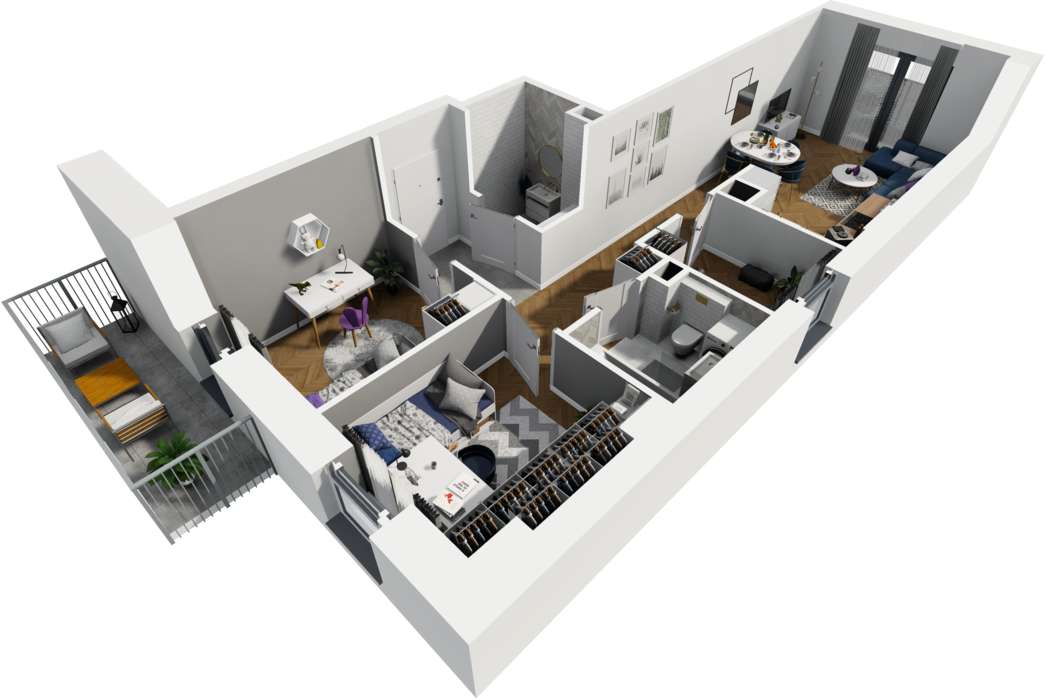 Centrum w 16 minut*Pełna oferta*Garaż w cenie w grudniu*Dwa balkony - Pełny obrazek: 5/6