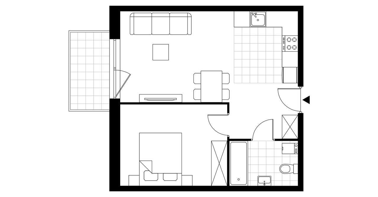 Nova Ceramiczna  | mieszkanie 2-pok. | A40 - Pełny obrazek: 4/9