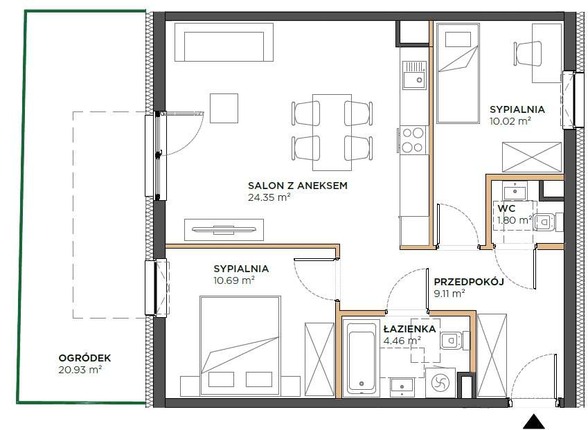 Komfortowe 3 pokoje blisko centrum Wrocławia-9
