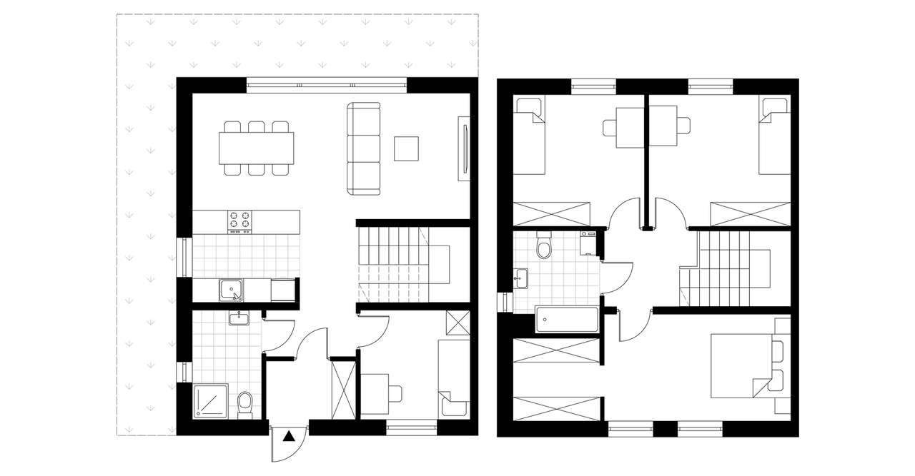 5-pokojowy dom 102m2 + ogródek Bez Prowizji - Pełny obrazek: 4/9