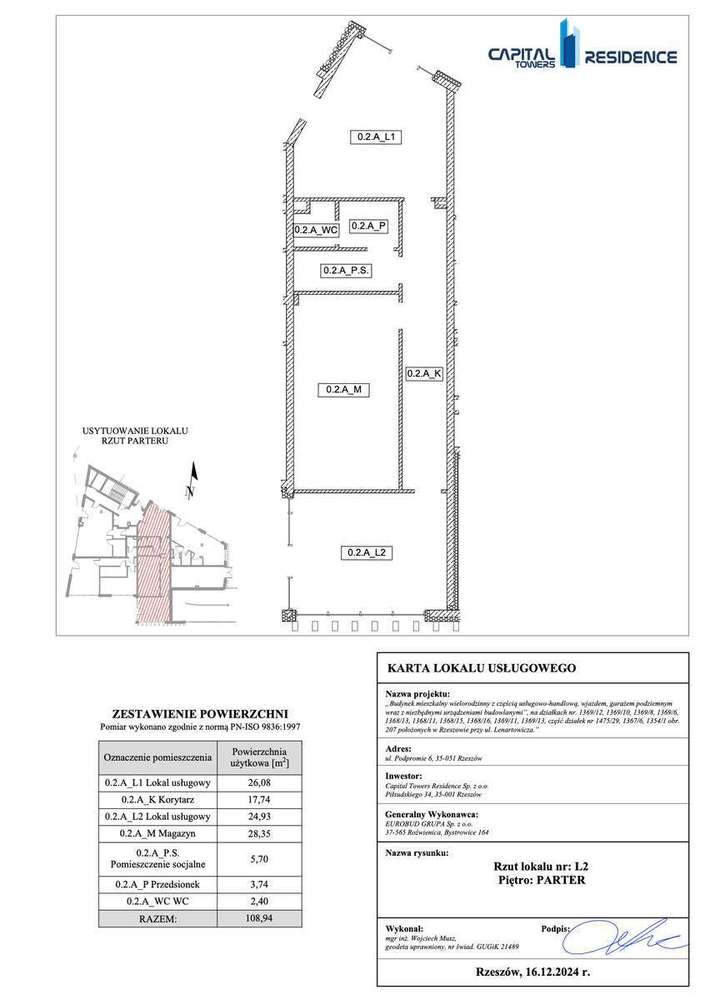 109 m2 Lokal Usługowy Centrum ul. Podpromie 6 w Rzeszowie - Pełny obrazek: 2/17