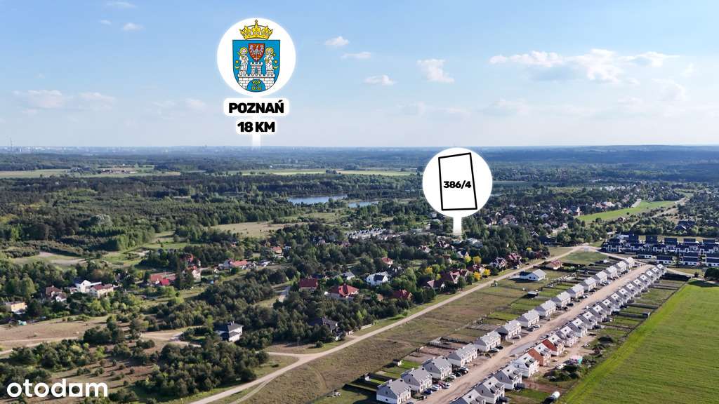 Działka budowlana Potasze- pod dom jednorodzinny - Pełny obrazek: 4/9