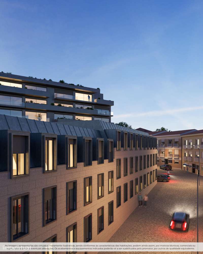 Excelente T1 Novo com varanda, garagem e ar condicionado em Gaia. - Grande imagem: 5/15