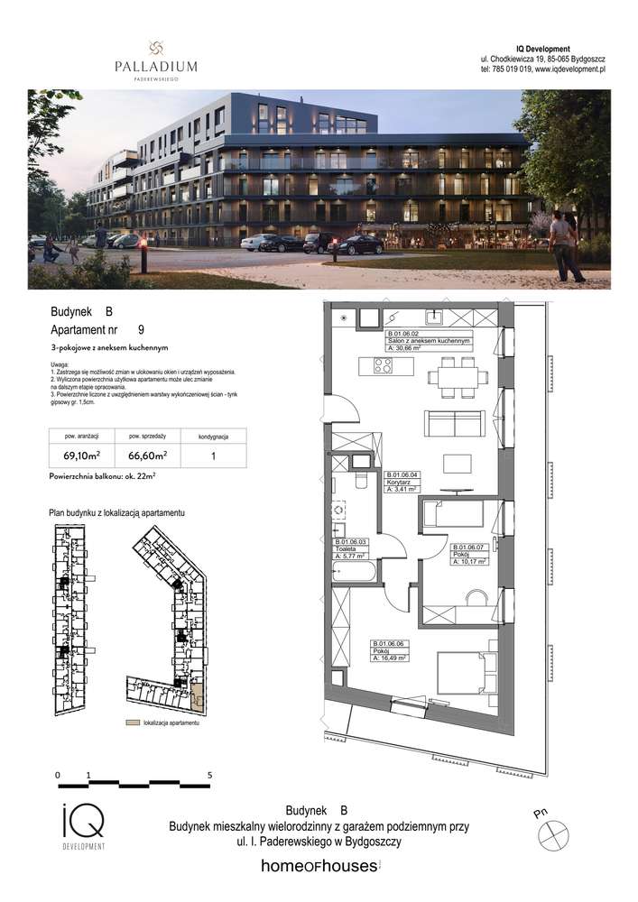 Palladium | lokal 3-pok. | B9 - Pełny obrazek: 2/7
