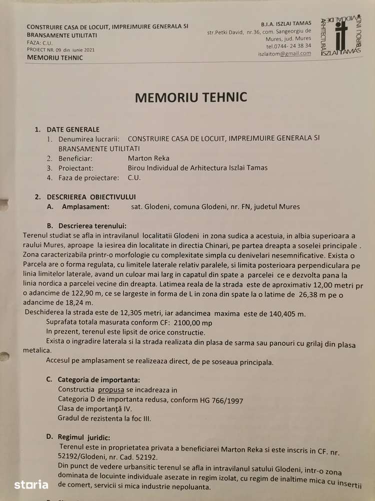Teren intravilan de vanzare in sat Glodeni - Imagine principală: 4/6