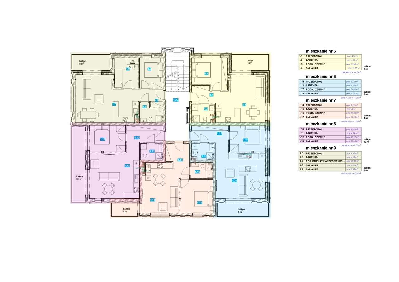 Przytulne 2-pokojowe mieszkanie z balkonem w Olszówce - Pełny obrazek: 3/8