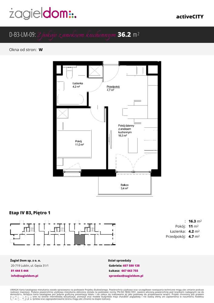 Active City | mieszkanie 2-pok. | B3_1_09 - Pełny obrazek: 2/7