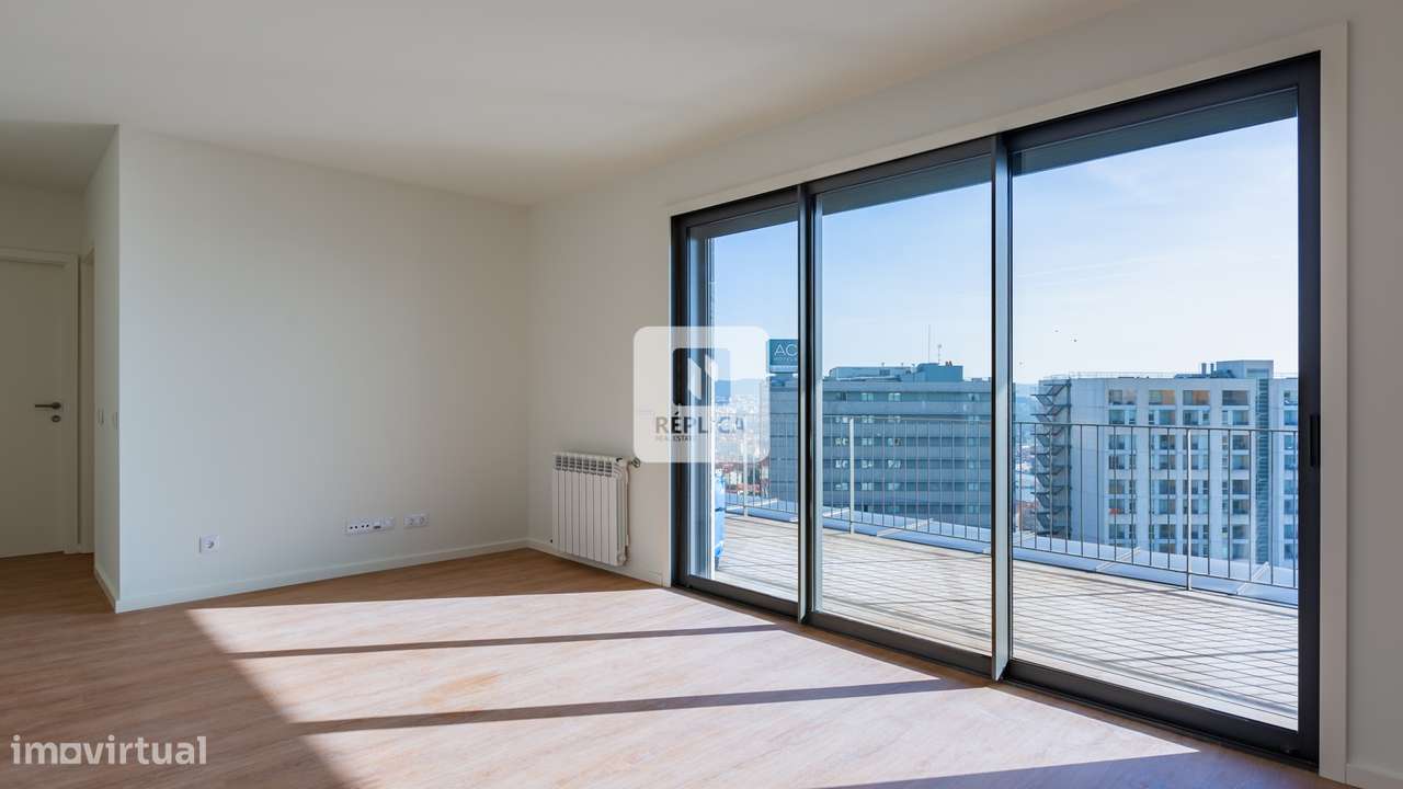 T1 Novo | Terraço 39m2 nas Antas | Vistas Rio Douro - Pronto a Habitar - Grande imagem: 4/24