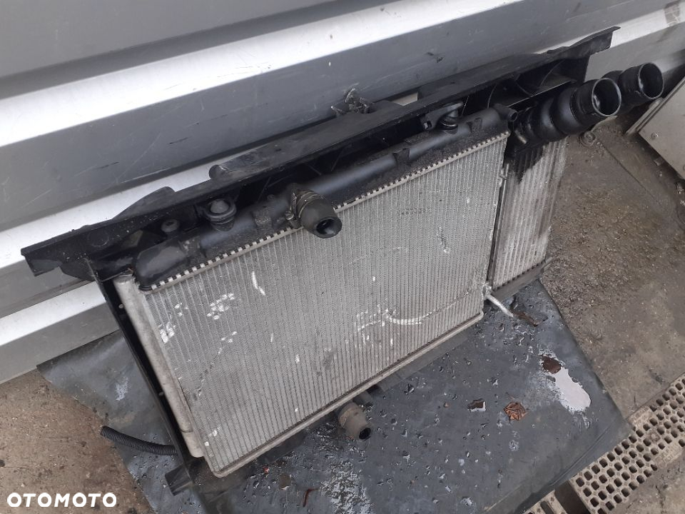 Peugeot 308 1.6 Hdi pas przedni chłodnica wody wentylator intercooler 9656503980 991746Q E - 5