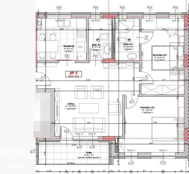 Apartament 3 camere, 2 bai, semidecomandat, Zona Cetatii - Imagine principală: 4/4