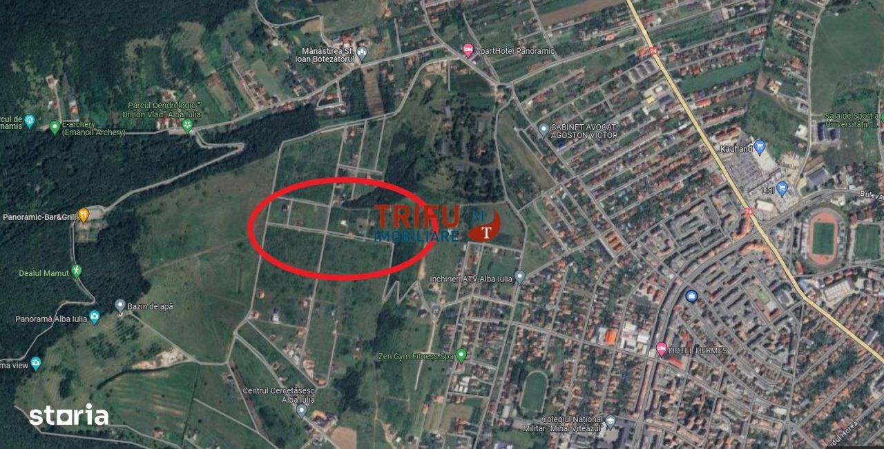 Teren intravilan cu panorama zona Podei