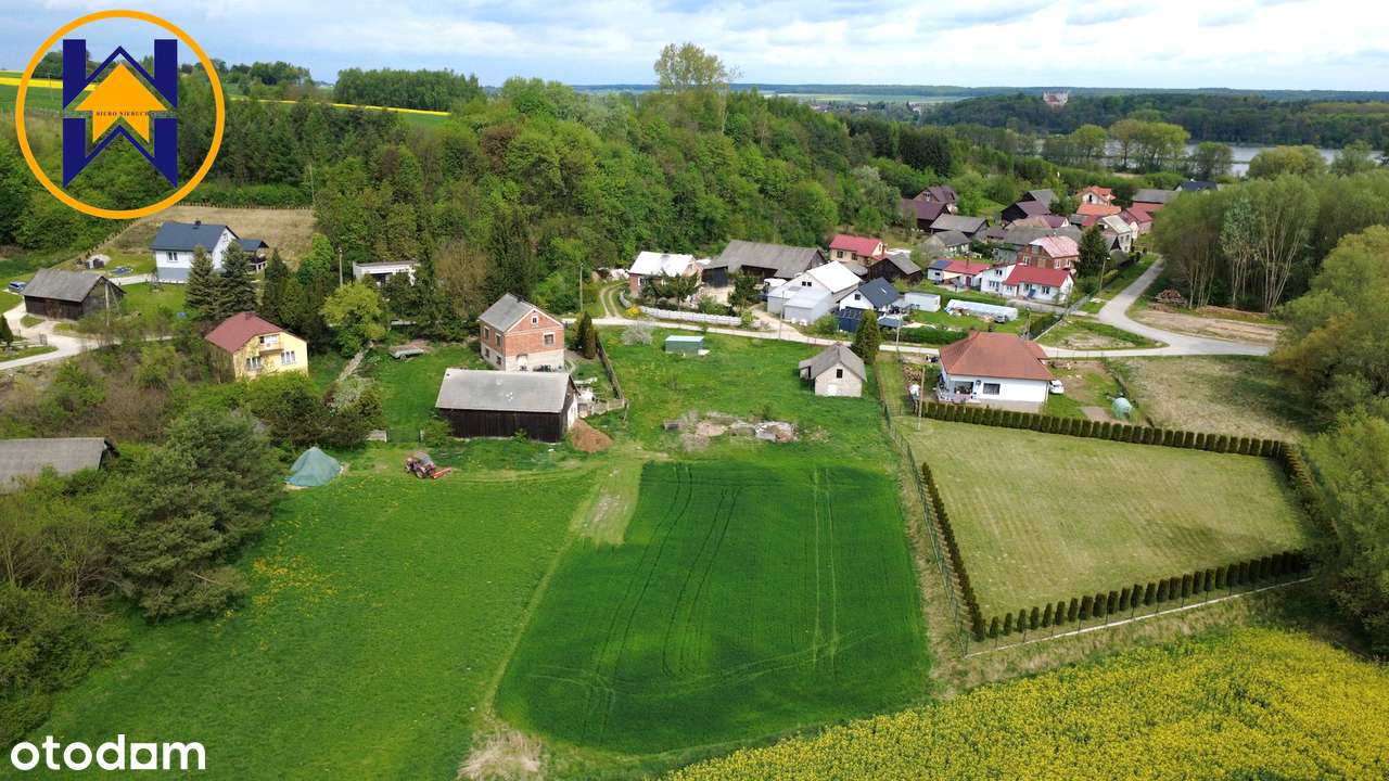 Działka budowlana, 34ar z pozwoleniem na budowę domu jednorodzinnego-5