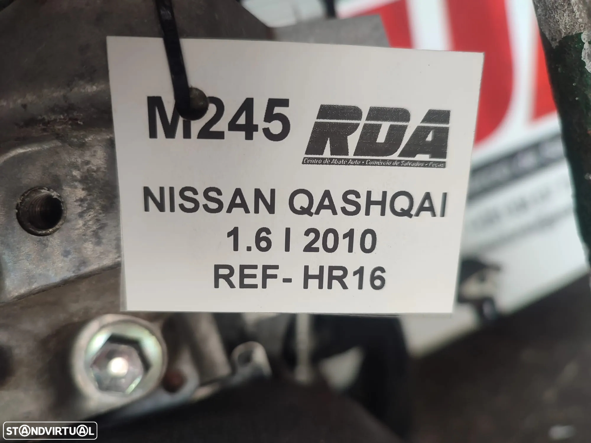 M245 Motor Nissan Qasqhai 1.6 I Ref- HR16 - 5