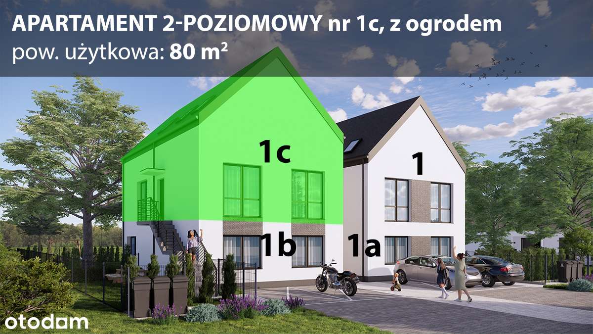 GOTOWE z ogródkiem, 4/5 pokojów, PAWŁOWICE-1