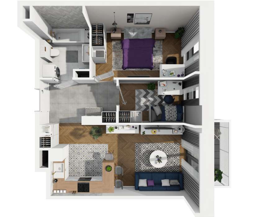 3 Pokoje - Ostatnie w takim układzie - Super CENA - Tramwaj 3 minuty-4