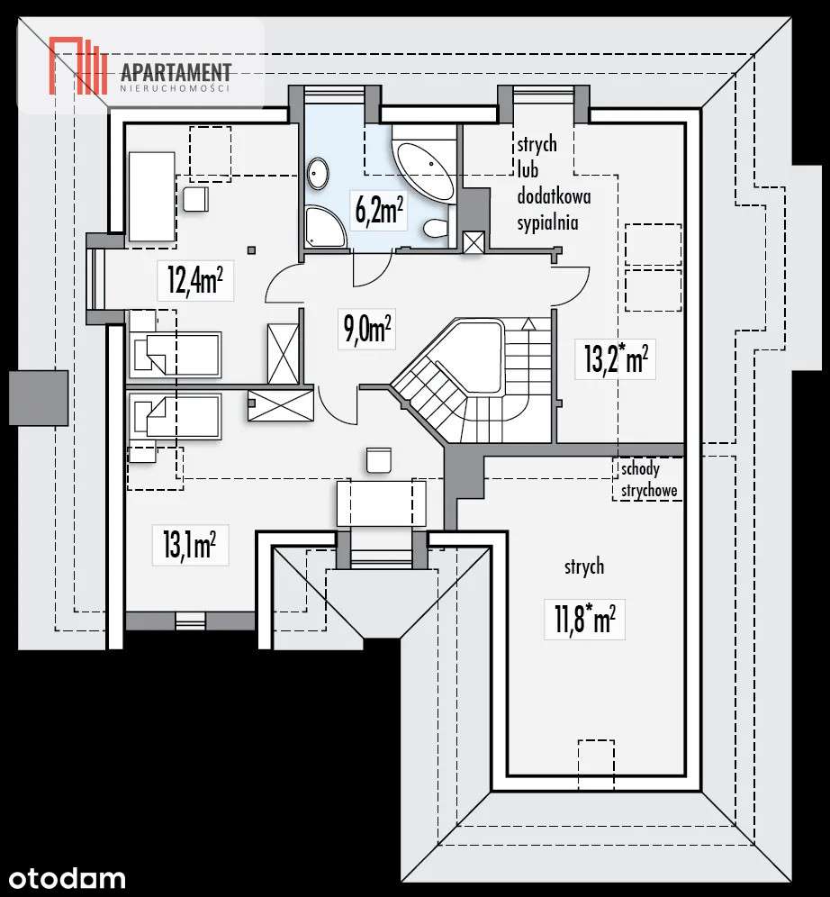 Duży dom wg projektu Lawenda 2 do wykończenia - Pełny obrazek: 4/14
