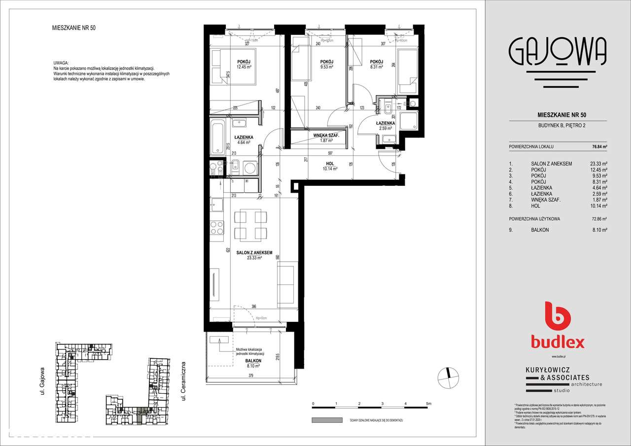 Gajowa  | mieszkanie 4-pok. | B.50 - Pełny obrazek: 2/7